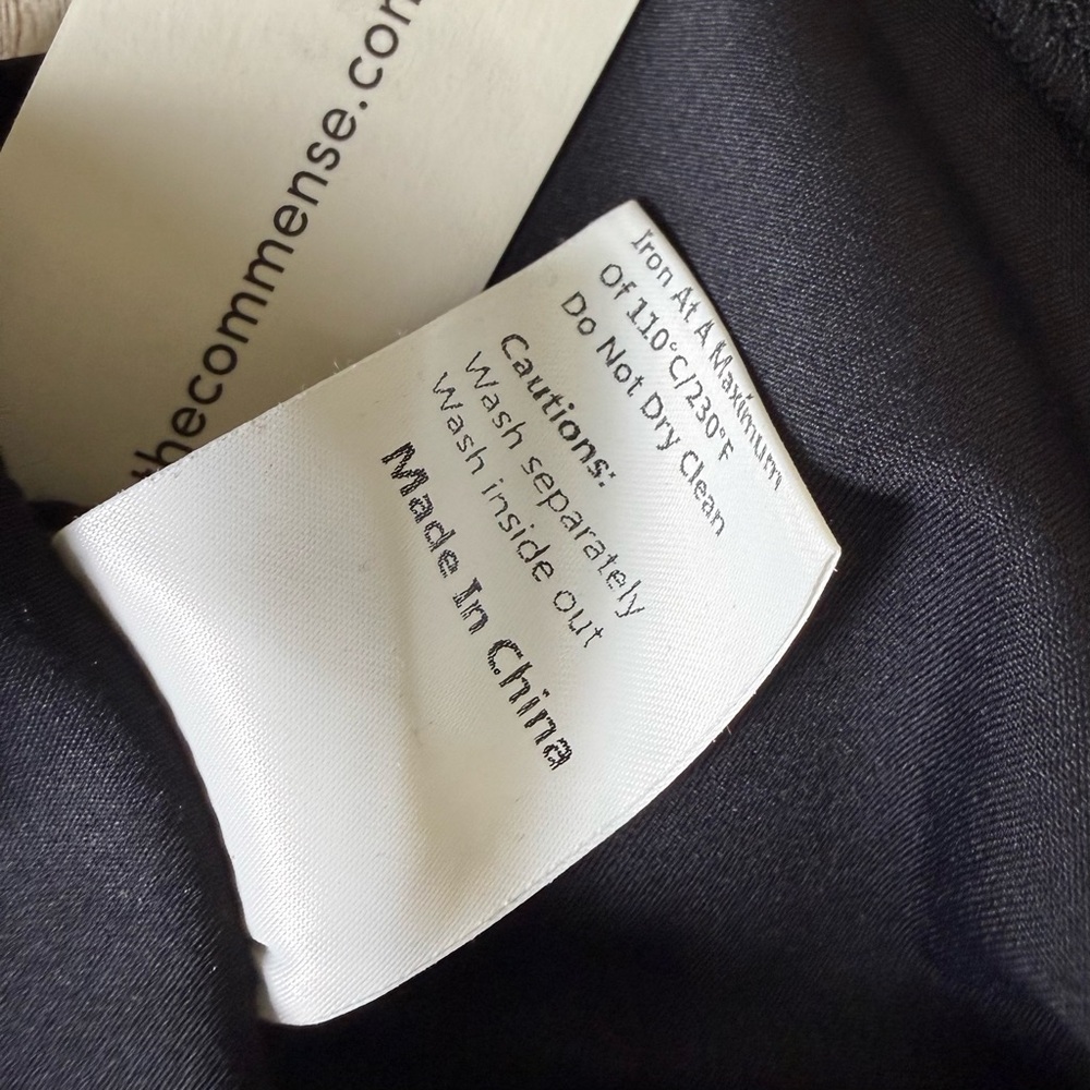 Commense Black Asymmetric Ruched Maxi Dress NWT Sleeveless Stretch Medium - Picture 10 of 10